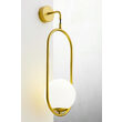 Aplica moderna aurie geometrica abajur sticla opal 1xE14/40W Igon 2043 Jupiter